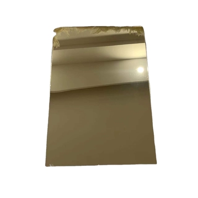 De lichte Gouden Plexiglasspiegel goot Acryl Plastic Bladen 1220x2440mm Dikke 1mm