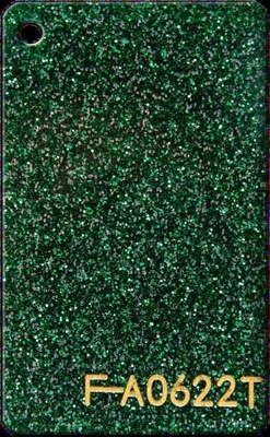Groene Emerald Glitter Acrylic Sheets Impact-Weerstand Gemakkelijk schoon te maken