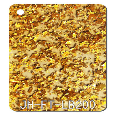 Chunky Clear Gold Glitter Acrylic-Bladen4x8 1.2g/cm3 Plexiglas aan Grootte wordt gesneden die