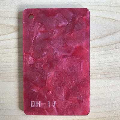 Rood Parel Acryl Plastic Comité van het de Grootteplexiglas van de 1/8 Duimdouane de Bladen 1.2g/cm3