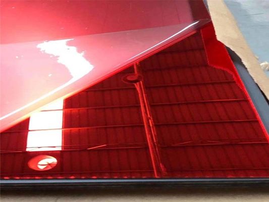 Rood Acrylspiegelblad 6ft X 4ft Acrylsplashback-hoogst Weerspiegelende Comités