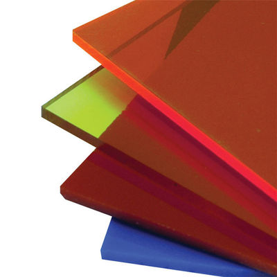 Glanzende Doorzichtige Gekleurde Plastic Bladen1.2g/cm3 PMMA Waterdichte Acrylplaat